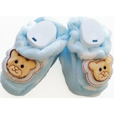 Puppis Baby Mavi Sevimli Ayıcık Puf