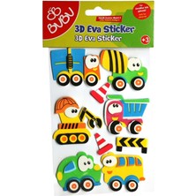 Bubu Eva 3D Sticker, Küçük Araçlar Model 5