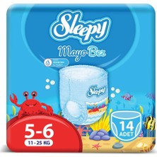 Sleepy Mayo Bebek Bezi 5-6 Beden 14 Adet 15- 25 kg