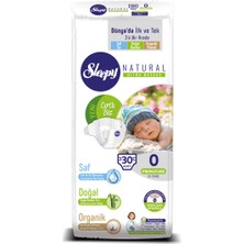 Sleepy Natural Bebek Bezi Premature 0 Beden Jumbo