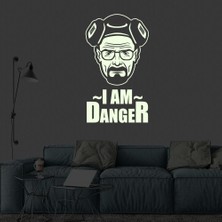 Asilmeydan I Am Danger, Walter White, Breaking Bad Fosforlu, Karanlıkta Parlayan, Dekoratif, Duvar Sticker