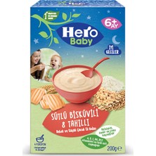 Hero Baby Sütlü Bisküvili 8 Tahıllı Kaşık Maması 200 g