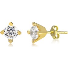 Lilarote Tektaş Küpe Altın