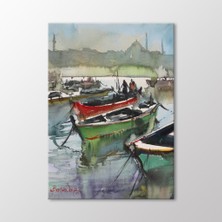 Arty Tablo Suluboya Tekneler ve Istanbul Tablo