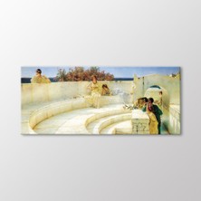 Arty Tablo Mavi Iyon Havasının Çatısı Altında Tablo