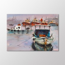 Arty Tablo Suluboya Tekneler Tablo