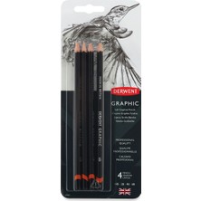 Derwent : Graphic Pencil : Dereceli Kalem Seti Soft : 4'lü Blister Sketching