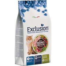 Exclusion Düşük Tahıllı Monoprotein Tavuklu Kısırlaştırılmış Kedi Maması 1,5 kg