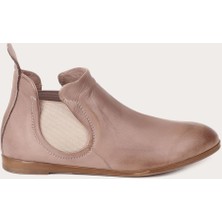 Bueno Shoes Deri Gri Kadın Düz Bot