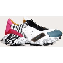 Bueno Shoes Deri Mavi Kadın Spor Ayakkabı