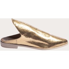 Bueno Shoes Deri Bronz Kadın Düz Terlik