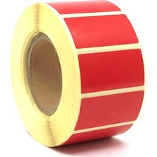 Mikronbil 20X40 1000 Li Lamine Termal Etiket Kırmızı