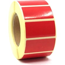 Mikronbil 20X40 1000 Li Lamine Termal Etiket Kırmızı