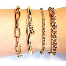 X-lady Accessories Kombin Bileklik Altın Kaplama