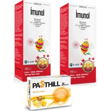 Orzax Imunol Sıvı Form Şurup 150 ml x 2 Adet 1 Adet Pasthill Portakal & C Vitamini 24 Drops