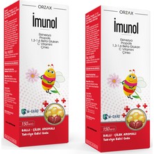 Orzax Imunol Sıvı Form Şurup 150 ml x 2 Adet 1 Adet Pasthill Portakal & C Vitamini 24 Drops