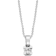 Lilarote Pırlanta Tektaş Kolye 0.08 Ct