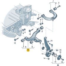 İlkay Otomotiv Amarok Alt Salıncak Burcları 1 TAKIM[2H0407182A T]