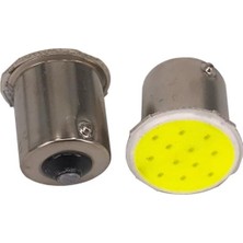 Sisa BA15S 1156 12 Cob LED Sinyal,stop,geri Vites Led'i 2 TAKIM