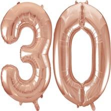 Partijet 30.yaş Folyo Balon Seti Rose Gold 40 cm
