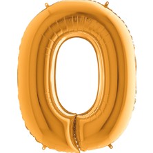 Partijet O Harf Grabo Altın Folyo Balon 102 cm