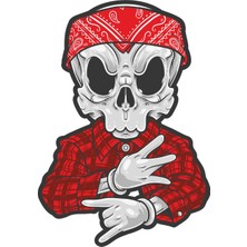 Sticker Atölyesi Kurukafa Sticker - 13049