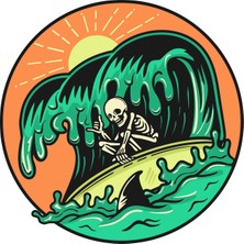 Sticker Atölyesi Sörf Surfing Sticker - 24105