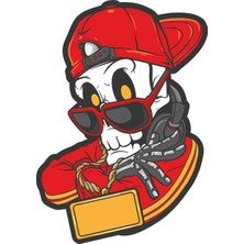 Sticker Atölyesi Rapper Kurukafa Sticker - 13047