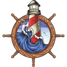 Sticker Atölyesi Deniz Feneri Sticker - 20665