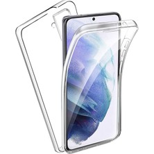 Gpack Samsung Galaxy S21 5g Kılıf Ön Arka Silikon Koruma Şeffaf