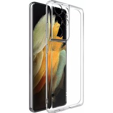 Casestreet Samsung Galaxy S21 Ultra 5g Kılıf Kamera Korumalı Silikon Şeffaf