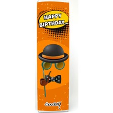 Chocolato Happy Birth Day 2 300 gr Bitter Fındıklı Tablet Çikolata