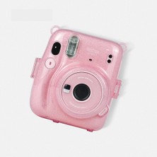 Trendfone Fujifilm Instax Mini 11 Simli Şeffaf Kılıf-Koruyucu Sert Plastik