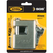 Sgs Asma Kilit Kayar Milli Çelik Korumalı 80 mm