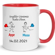 Nil Hediye 14 Şubat Sevgililer Günü Kupa Bardak