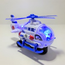 Kids Polis Helikopter Işıklı Sesli Çarp Dön 18 cm