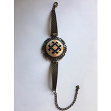 Tomars Yöresel Motif İşlemeli Kanaviçe Bileklik