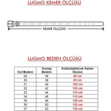 Lugmo 2 Adet  Deri Erkek Kemer Kahverengi 4,5 cm Kot Uyumlu