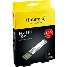 Intenso Top 256GB 520-500MB 4Mm M.2 SATA3 SSD