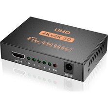 Triline 4K Ultra Hd 3D 4 Port HDMI Splitter Çoğaltıcı