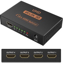 Triline 4K Ultra Hd 3D 4 Port HDMI Splitter Çoğaltıcı