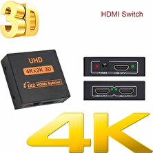 Triline 4K Ultra Hd 3D 2 Port HDMI Splitter Çoğaltıcı