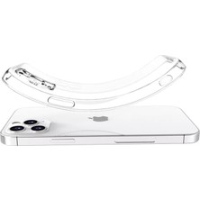 CepStok Apple iPhone 12 Mini Kılıf Şeffaf 3D Kamera Lens Korumalı Tıpalı Şarj Korumalı Silikon