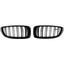 Bmw F32 Parlak Siyah Çift Şerit M4 Panjur Seti 2013-2018