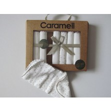 Caramell 7'li Organik Penye Bebek Ağız Mendili ( 20 x 20 cm)