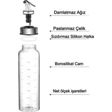 Arow Ikili Borosilikat Damlatmaz Yağlık-Sirkelik