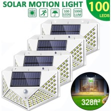 Mbw Güneş Enerjili 100 LEDli Işık - Beyaz (Yurt Dışından)