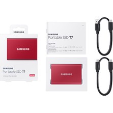 Samsung T7 500GB 1050MB-1000 MB/sn USB 3.2 Gen 2 Taşınabilir SSD MU-PC500R/WW