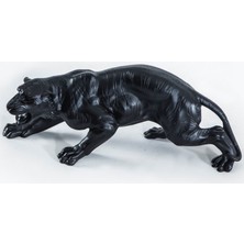 Eymense Küçük Kaplan Dekoratif Obje Siyah