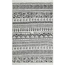 Eko Halı Arya Ar 03 Black Siyah Yıkanabilir Çift Taraflı Kilim